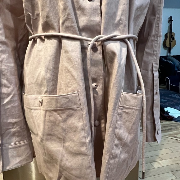 Theory Patch Pocket Shirt Jacket with Belt - Picture 2 of 6